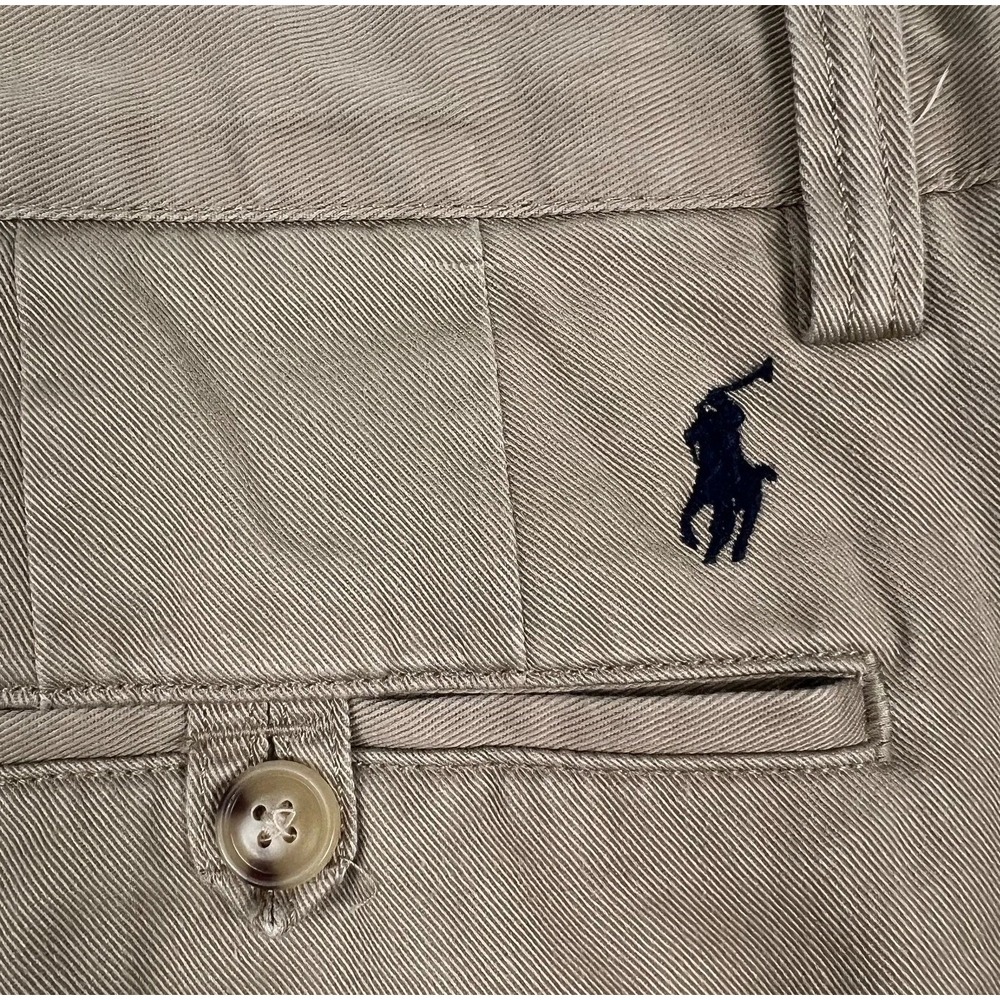 Polo Ralph Lauren Pants Men 34x31 Classic Fit The‎ Polo Chino Twill Khaki Pony - Picture 5 of 15